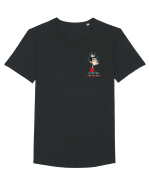 I`M TOO COOL FOR THIS SH*T - print 2 lateral Tricou mânecă scurtă guler larg Bărbat Skater