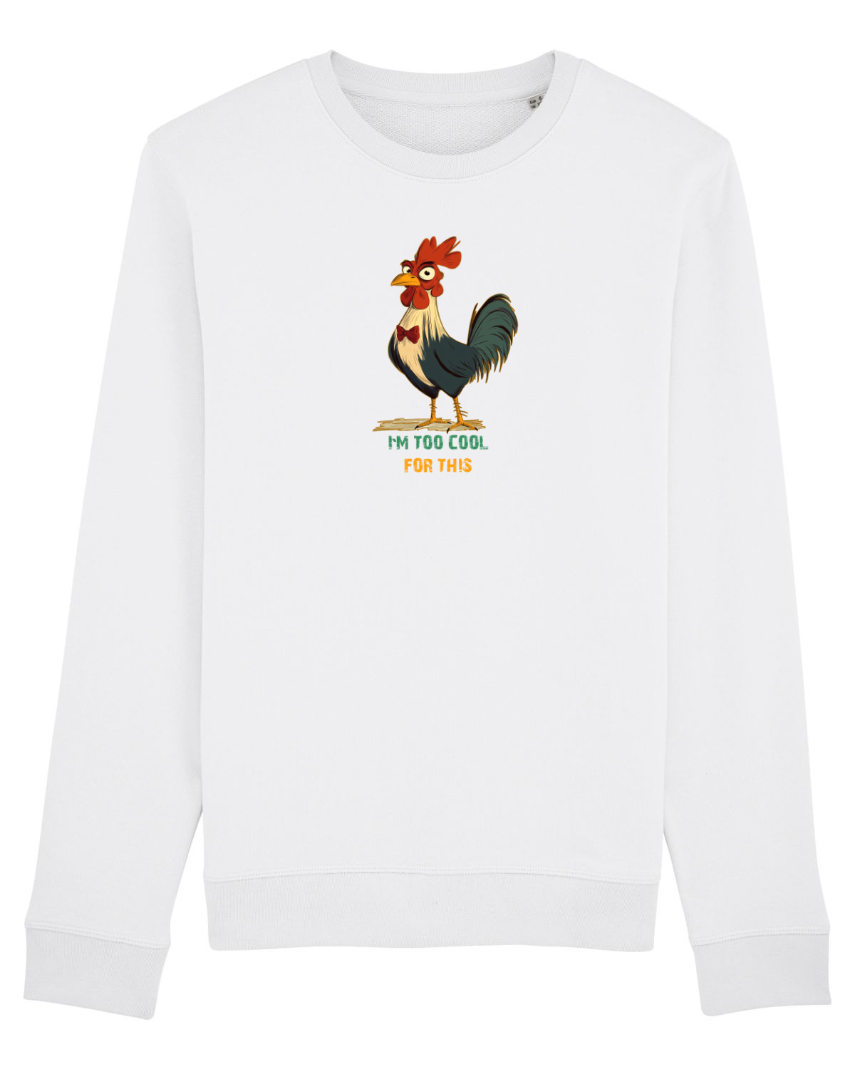 Bluză mânecă lungă Unisex Rise White