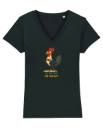 I`M TOO COOL FOR THIS SH*T - COCOS Tricou mânecă scurtă guler V Damă Evoker