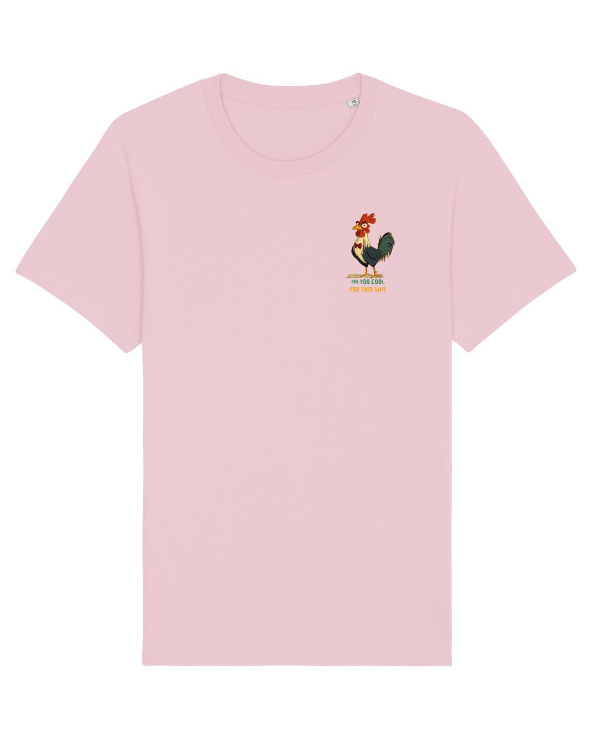 Tricou mânecă scurtă Unisex Rocker Cotton Pink