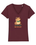 I`M TOO COOL FOR THIS SH*T -BROSCOI Tricou mânecă scurtă guler V Damă Evoker