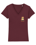 I`M TOO COOL FOR THIS SH*T -BROSCOI lateral Tricou mânecă scurtă guler V Damă Evoker