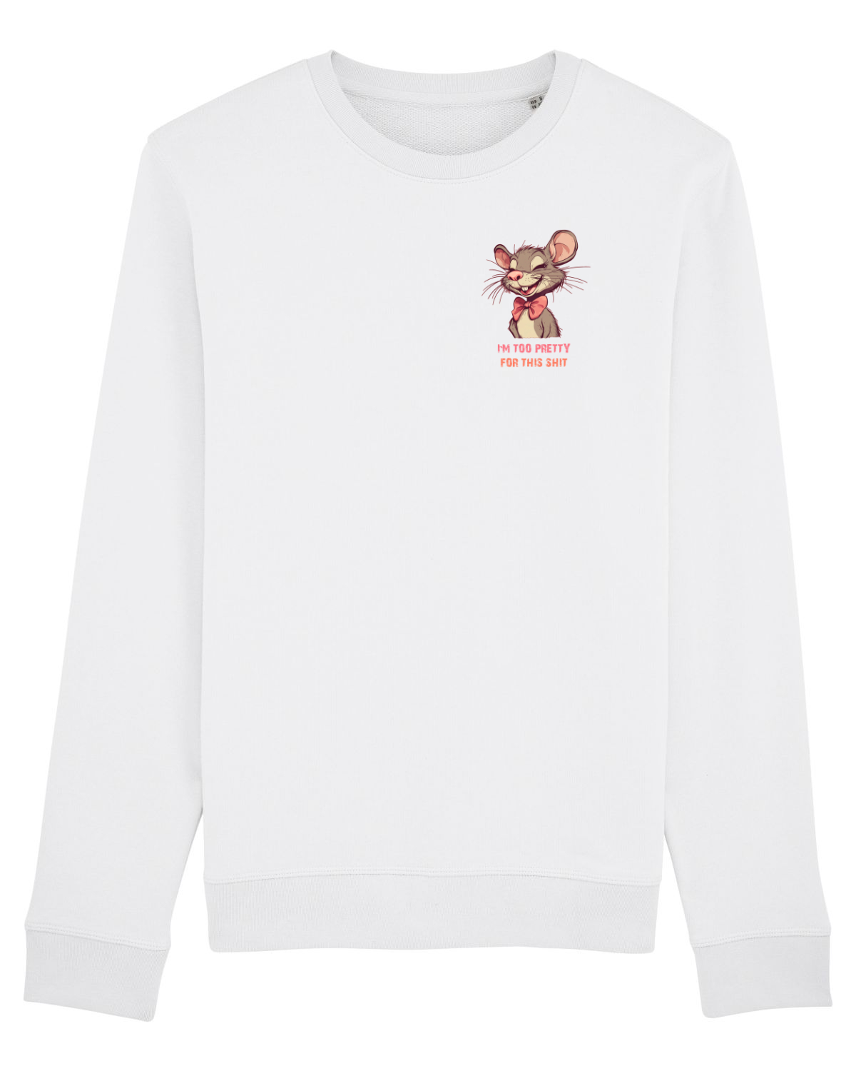 Bluză mânecă lungă Unisex Rise White