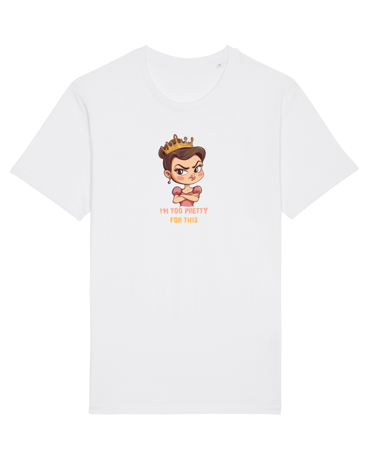 Tricou mânecă scurtă Unisex Rocker White