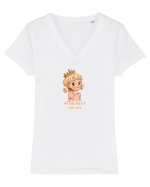 I`M TOO PRETTY FOR THIS  - PRINTESA 3 Tricou mânecă scurtă guler V Damă Evoker