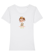 I`M TOO PRETTY FOR THIS  - PRINTESA 4 Tricou mânecă scurtă guler larg fitted Damă Expresser