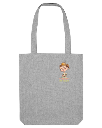 I`M TOO PRETTY FOR THIS  SH*T - PRINTESA 4 lateral Heather Grey