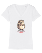 I`M TOO PRETTY FOR THIS - ARICI Tricou mânecă scurtă guler V Damă Evoker
