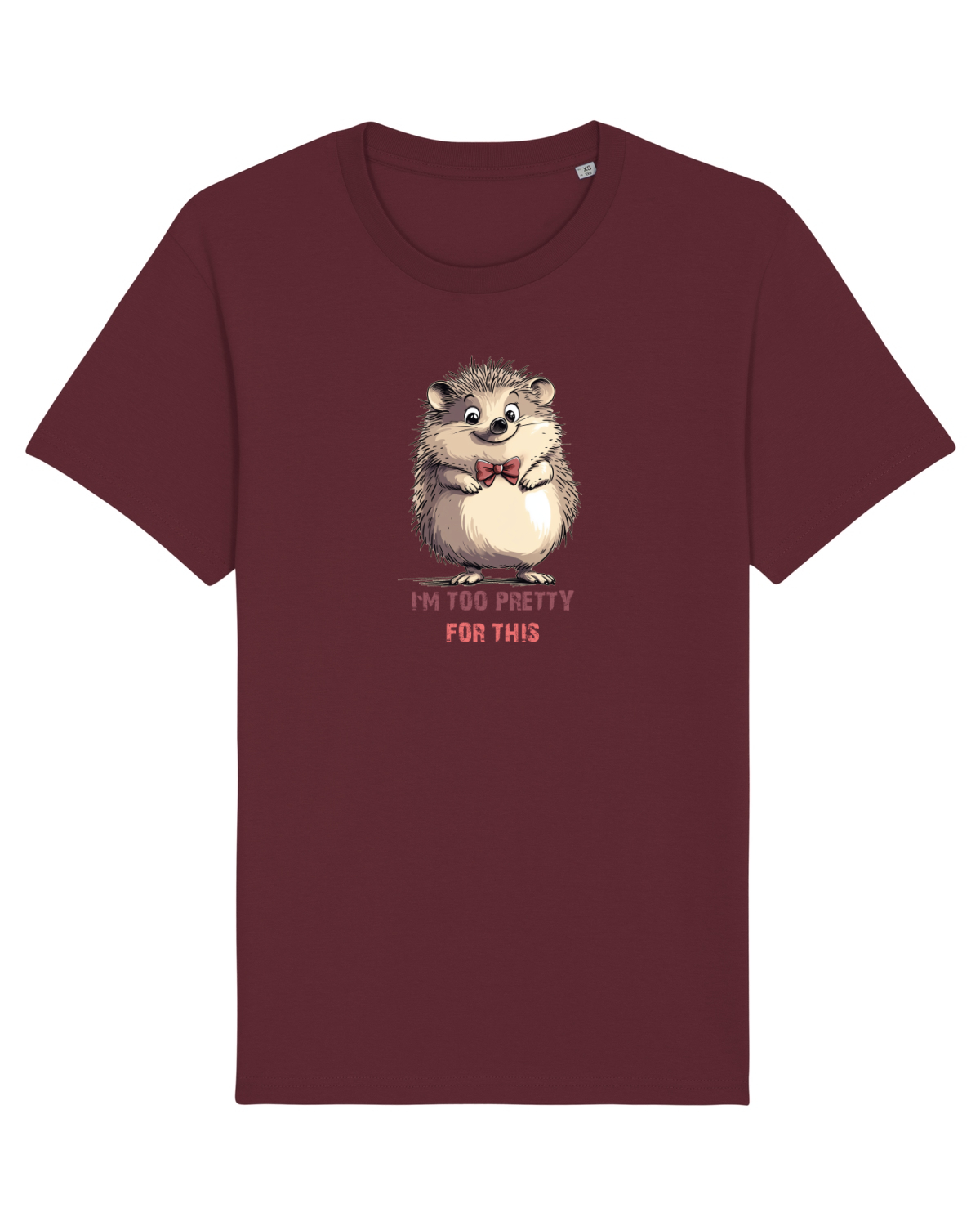 Tricou mânecă scurtă Unisex Rocker Burgundy