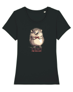 I`M TOO PRETTY FOR THIS  SH*T - ARICI Tricou mânecă scurtă guler larg fitted Damă Expresser