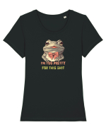 I`M TOO PRETTY FOR THIS SH*T - BROASCA Tricou mânecă scurtă guler larg fitted Damă Expresser