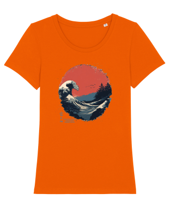 JAPONIA - THE GREAT WAVE OFF KANAGAWA  Bright Orange