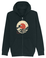 JAPONIA - THE GREAT WAVE OFF KANAGAWA 2  Hanorac cu fermoar Unisex Connector