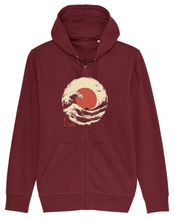 JAPONIA - THE GREAT WAVE OFF KANAGAWA 2  Burgundy