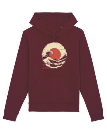 JAPONIA - THE GREAT WAVE OFF KANAGAWA 2  Burgundy