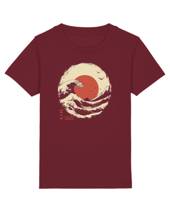 JAPONIA - THE GREAT WAVE OFF KANAGAWA 2  Burgundy