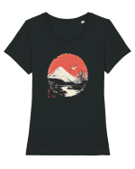 JAPONIA - MUNTELE FUJI 2 Tricou mânecă scurtă guler larg fitted Damă Expresser