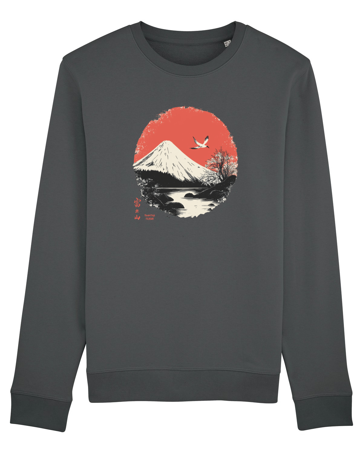 Bluză mânecă lungă Unisex Rise Anthracite