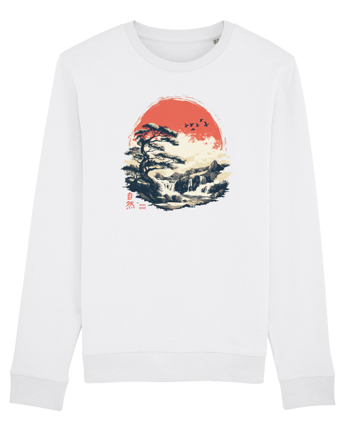 Bluză mânecă lungă Unisex Rise White