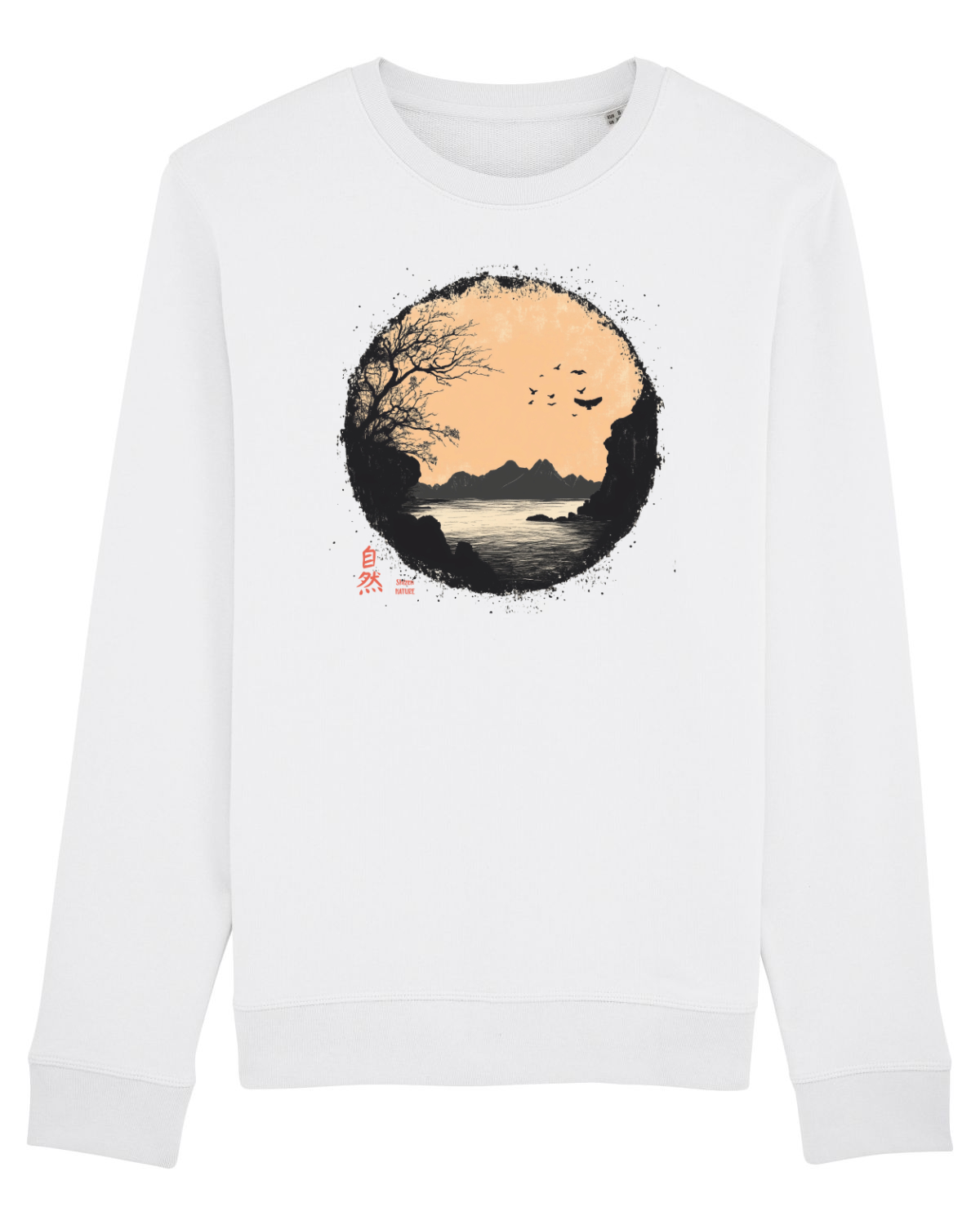 Bluză mânecă lungă Unisex Rise White