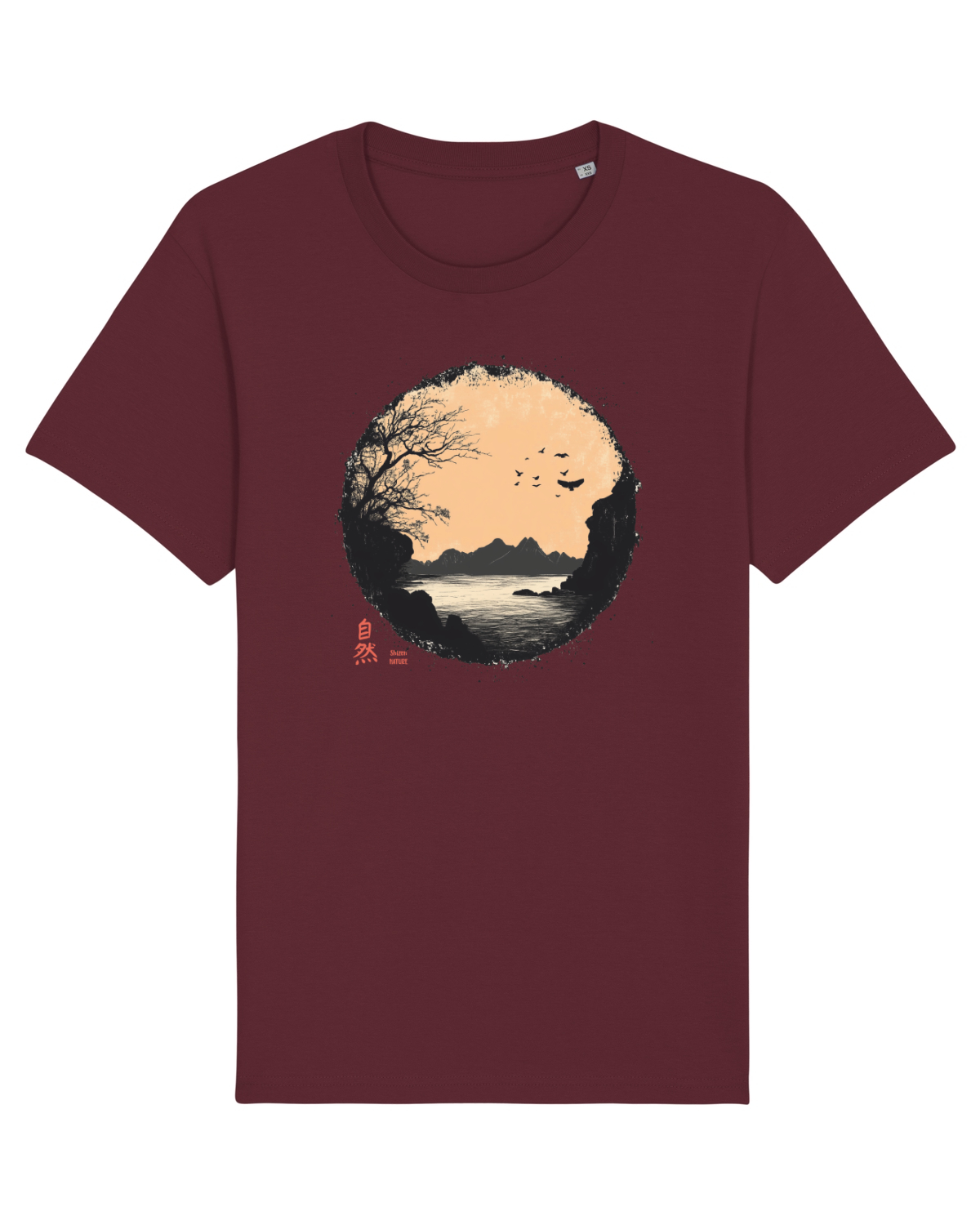Tricou mânecă scurtă Unisex Rocker Burgundy