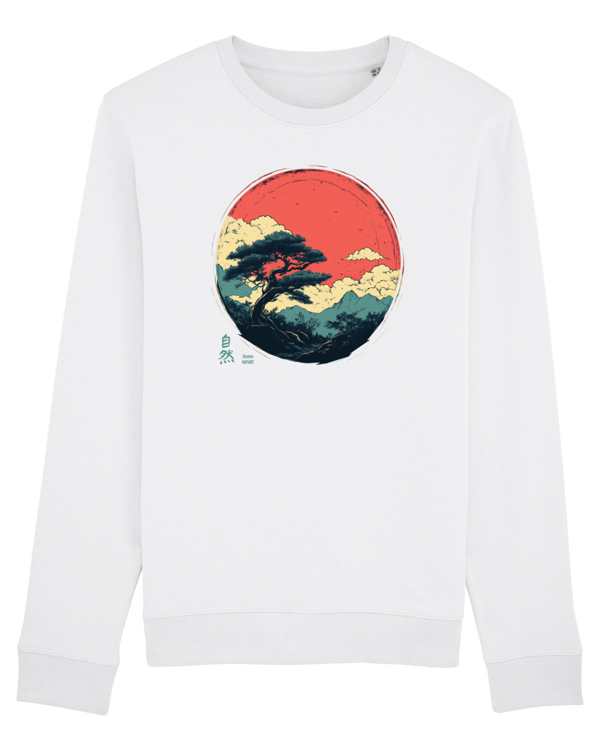 Bluză mânecă lungă Unisex Rise White
