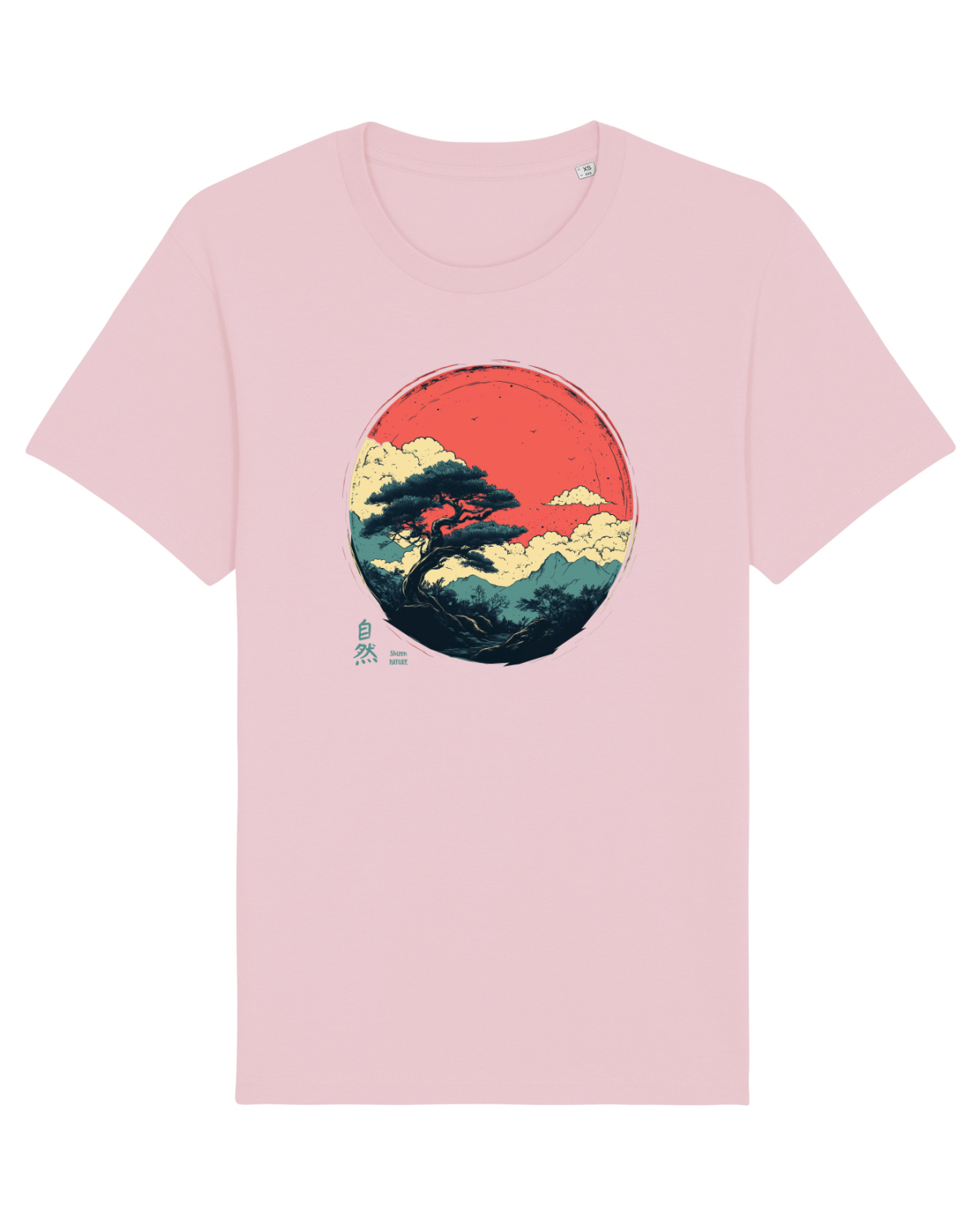 Tricou mânecă scurtă Unisex Rocker Cotton Pink