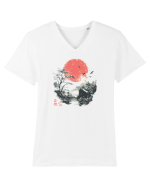 JAPONIA - NATURA (Shizen) 4 Tricou mânecă scurtă guler V Bărbat Presenter
