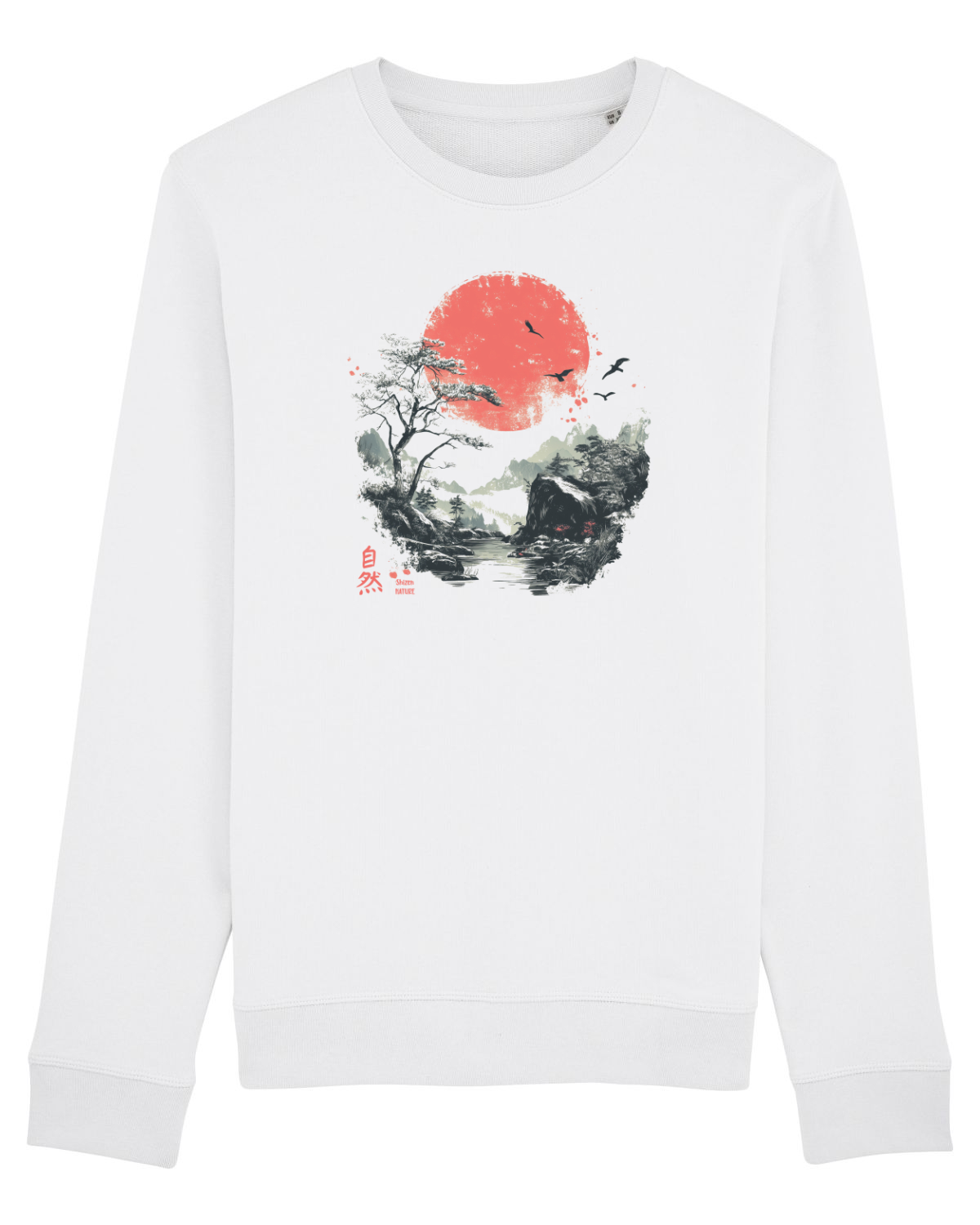 Bluză mânecă lungă Unisex Rise White