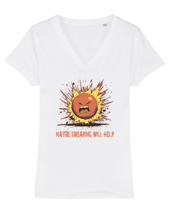 MAYBE SWEARING WILL HELP - O INJURATURA AJUTA 1 White