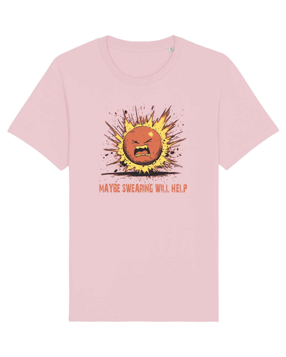 Tricou mânecă scurtă Unisex Rocker Cotton Pink