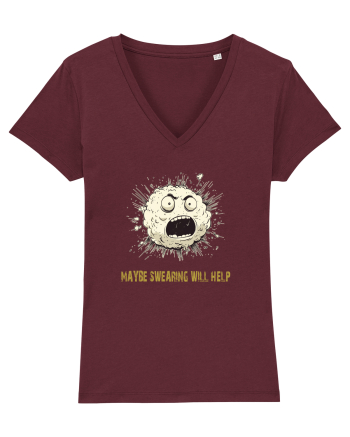 MAYBE SWEARING WILL HELP - O INJURATURA AJUTA 2 Burgundy
