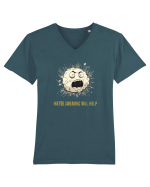 MAYBE SWEARING WILL HELP - O INJURATURA AJUTA 2 Tricou mânecă scurtă guler V Bărbat Presenter