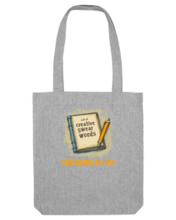MAYBE SWEARING WILL HELP - O INJURATURA AJUTA 3 Heather Grey