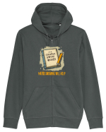 MAYBE SWEARING WILL HELP - O INJURATURA AJUTA 3 Hanorac cu fermoar Unisex Connector