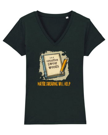MAYBE SWEARING WILL HELP - O INJURATURA AJUTA 3 Black