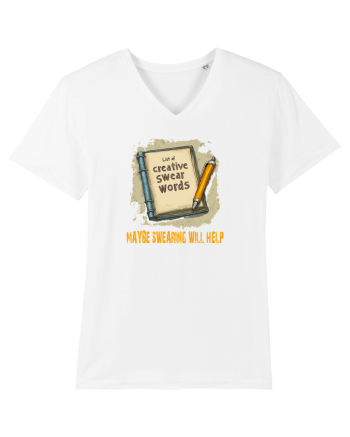 MAYBE SWEARING WILL HELP - O INJURATURA AJUTA 3 White