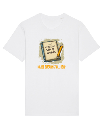 MAYBE SWEARING WILL HELP - O INJURATURA AJUTA 3 White