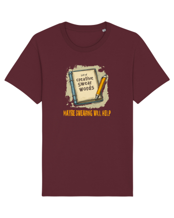 MAYBE SWEARING WILL HELP - O INJURATURA AJUTA 3 Burgundy