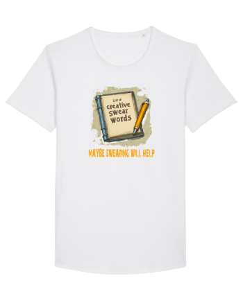 MAYBE SWEARING WILL HELP - O INJURATURA AJUTA 3 White