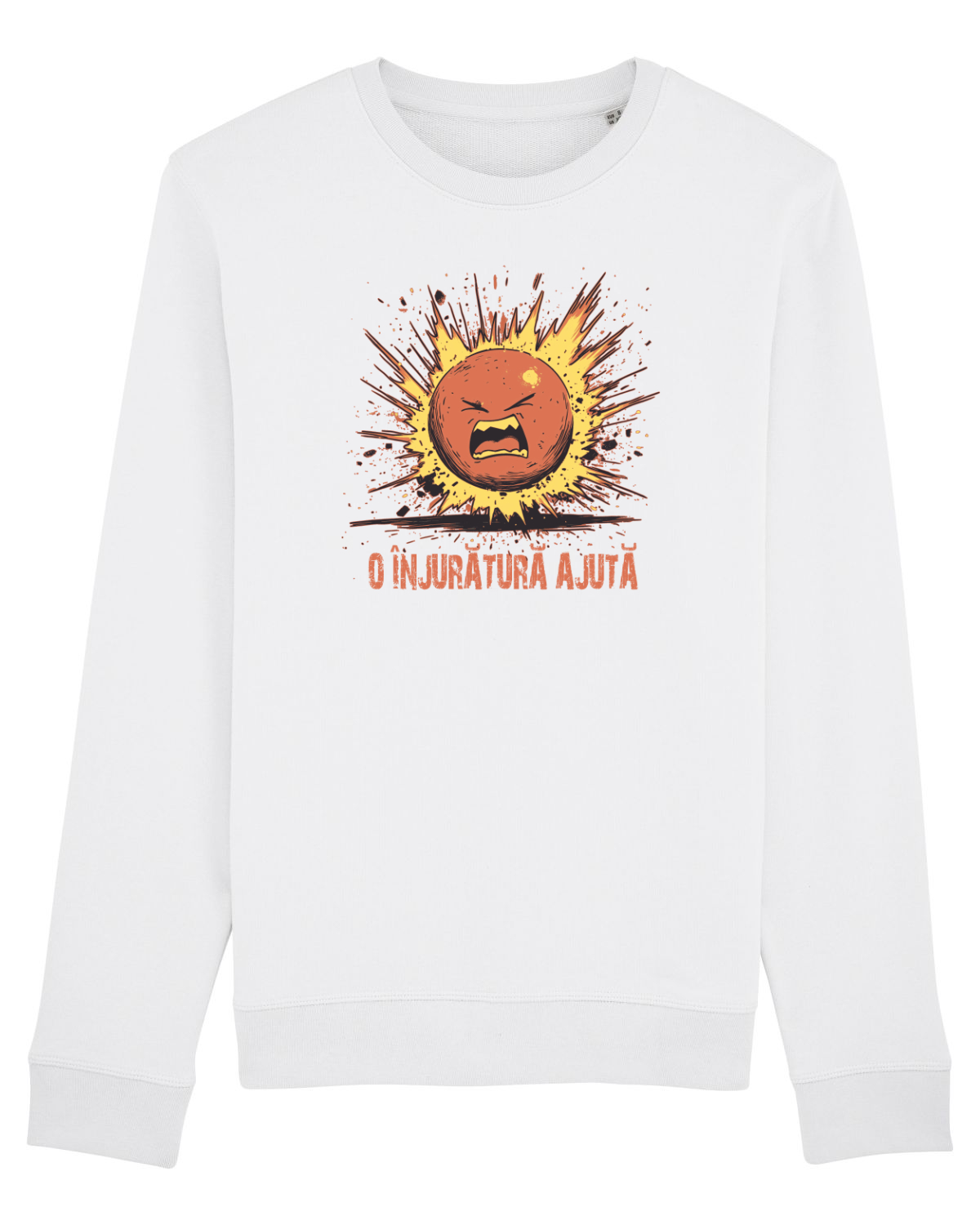 Bluză mânecă lungă Unisex Rise White