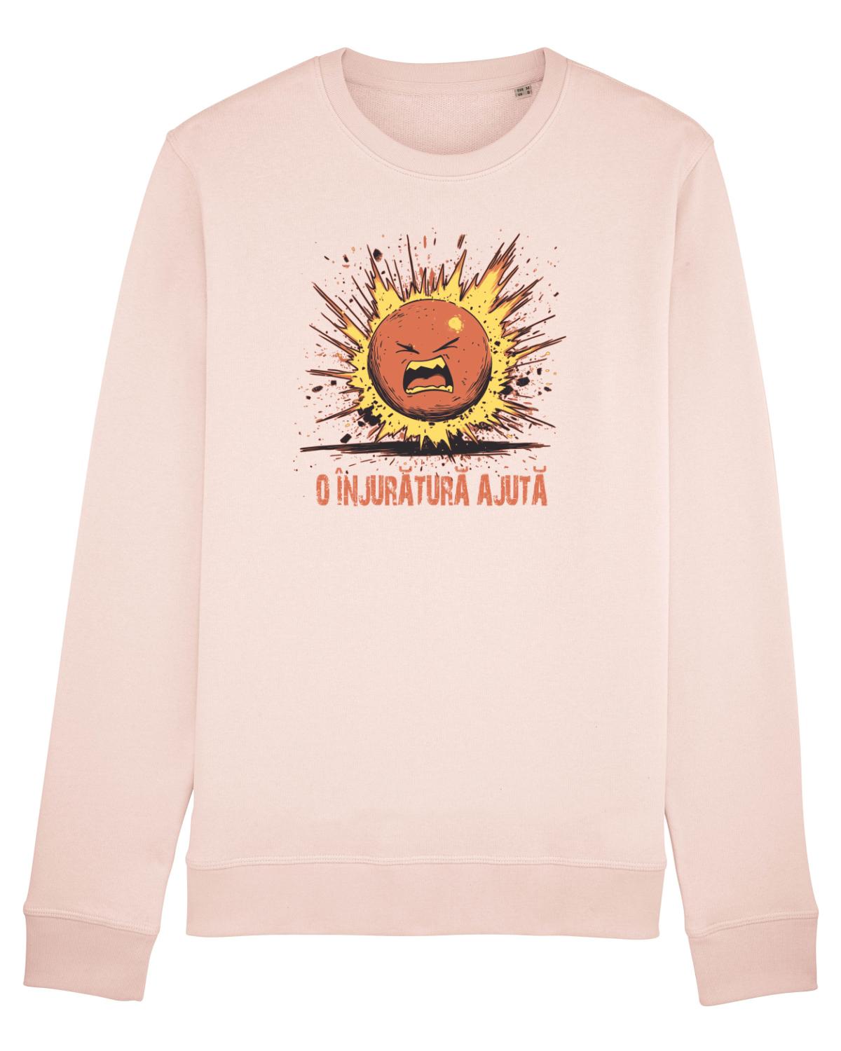 Bluză mânecă lungă Unisex Rise Candy Pink