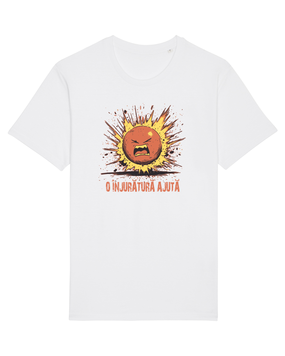 Tricou mânecă scurtă Unisex Rocker White