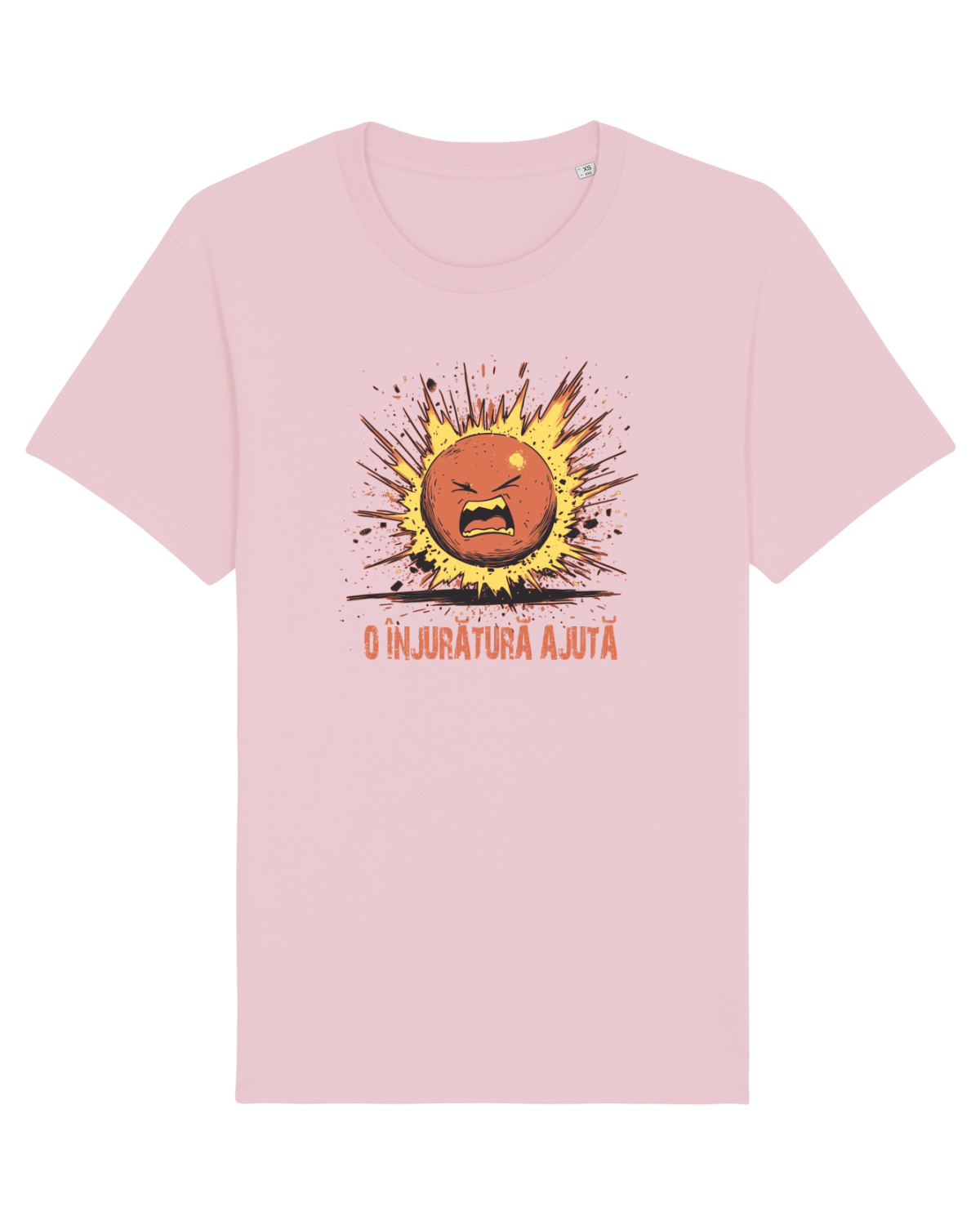 Tricou mânecă scurtă Unisex Rocker Cotton Pink