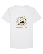 O INJURATURA AJUTA 2 Tricou mânecă scurtă guler larg Bărbat Skater