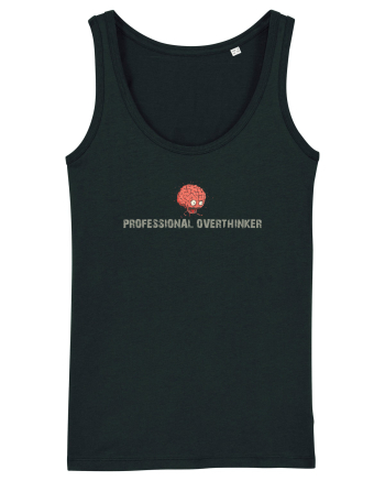 PROFESSIONAL OVERTHINKER - CREIER INCINS Black