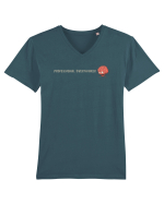 PROFESSIONAL OVERTHINKER - CREIER INCINS - LATERAL Tricou mânecă scurtă guler V Bărbat Presenter