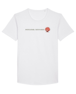 PROFESSIONAL OVERTHINKER - CREIER INCINS - LATERAL Tricou mânecă scurtă guler larg Bărbat Skater