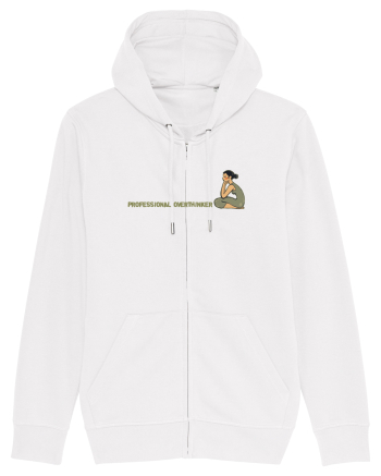 PROFESSIONAL OVERTHINKER - GANDITOAREA DE LA HAMANGIA - LATERAL White