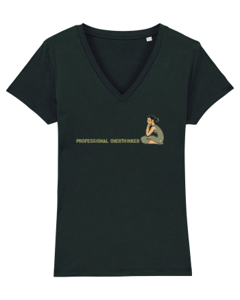 PROFESSIONAL OVERTHINKER - GANDITOAREA DE LA HAMANGIA - LATERAL Black